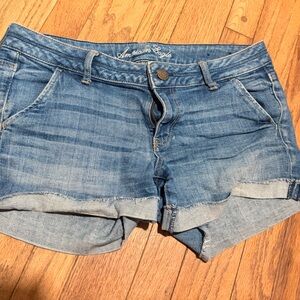American Eagle Blue Denim Jean Shorts